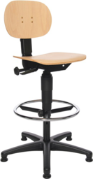 Article picture Arbeitsdrehstuhl Tec 11 Bodengleiter+Fuß