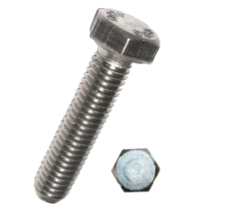 Artikelbild Sechskantschrauben A2 mit Gewinde bis Kopf