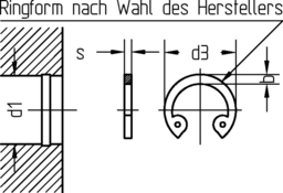 Schizzo Circlip f.bores