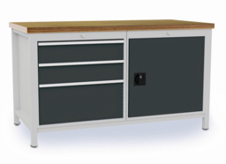 Image de l'article Werkbank grau lichtgrau B1500xH859xT750m