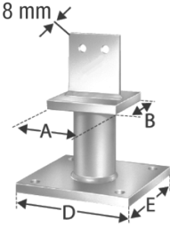 Sketch Column base PISBMAXIG SIMPSON