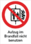 Articolo immagine Folie Aufzug i.Brandfall nicht benutzen