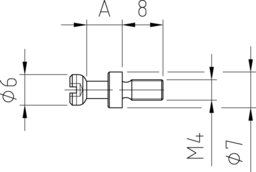 Sketch GWD-Pin KRZ dowel length 9