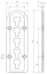 Sketch screw plate height adjustable