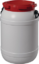 Image de l'article Weithalsfass 68,0l PE weiß m.rotem Decke