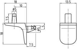 Schizzo Shelf support type 2 maxi