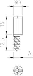 Schizzo Door locking bolt EX