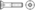 Skizze 2 Senkschrauben ISO 10642 mit Innensechskant A4