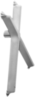 Artikelbild KS-Fachbodenhalter X-Form, mit Zapfen