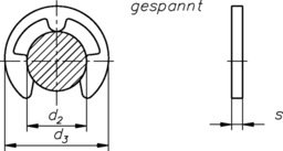 Schizzo Securing SHB f.shafts DIN6799