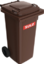 Articolo immagine Müllgroßbehälter 120l HDPE braun fahrbar