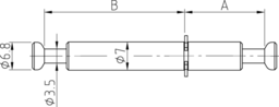 Schizzo Center wall bolt f.19 plate.