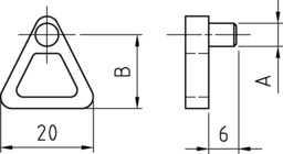 Sketch Holder oval w.pin