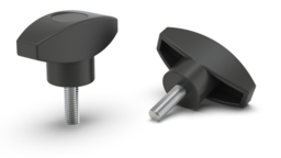 Artikelbild Flügelgriff mit montierter Schraube, Durchmesser 40 mm