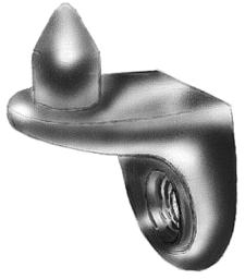 Image de l'article Bodenträger Zamak mit einem Zapfen-D. 5 mm und einem Loch für Euroschrauben D-6,3 mm
