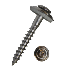 Artikelbild Spenglerschrauben A2 mit I-Stern I 20, mit grauer Dichtscheibe d=15 mm 2-t