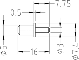 Sketch Duplo shelf support w.SHB