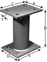 Sketch Column foot PPA SIMPSON