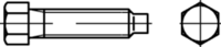 Croquis 2 Vis hexagonale entièrement filetée a.goupille forme B