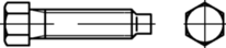 Croquis 2 Vis hexagonale entièrement filetée a.goupille forme B
