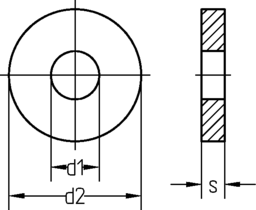 Esquisse Disque de serrage DIN 6340