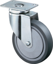 Article picture Lenkrolle D.100mm Trgf.80kg m.Platte Gum