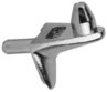 Artikelbild Bodenträger Zamak mit zwei Zapfen für 3 mm Lochreihe