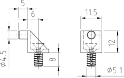 Sketch Insertable shelf support +SHR