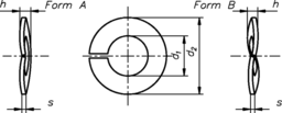 Schizzo Spring washer form B wavy