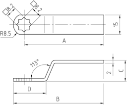 Schizzo locking lever/bolt
