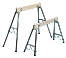 Image de l'article Arbeitsbock H.max.900mm Holz/Stahlrohr h