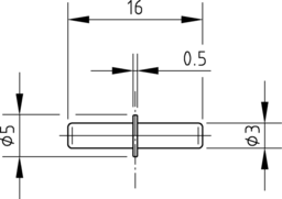 Sketch Duplo shelf support 3/3 x 16
