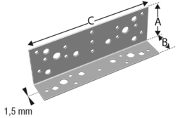 Schizzo Angle connector BNV 33 SIMPSON