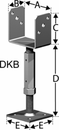 Sketch Column base PDKB SIMPSON