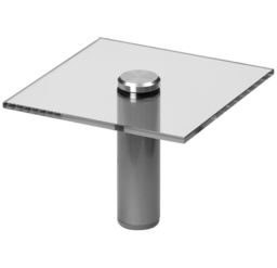 Articolo immagine Fuß Set für Glas- o. Holzböden z. Verschrauben m. dekorativer Aluminium Scheibe