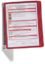 Articolo immagine Wandhalter 5 Sichttafeln rot m.Profilrah