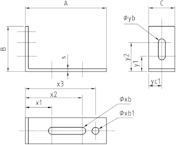 Sketch L-shaped wall mounting bracket