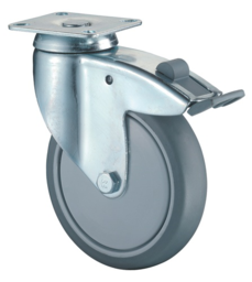 Article picture Lenkrolle m.Festst.D.80mm Trgf.80kg m.Pl