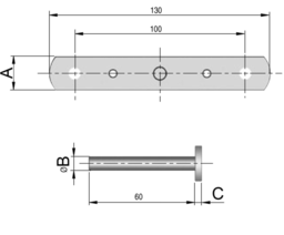 Sketch Bracket w.wall bolts