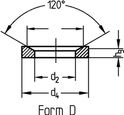Skizze Kegelpfannen Form D