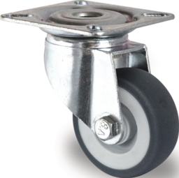 Article picture Lenkrolle D.100mm grau Trgf.100kg m.Plat