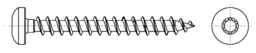 Croquis 2 JD Plus Holzbauschrauben Pan Head, I-Stern  A2