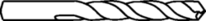 Croquis 2 Foret hélicoïdal HSS-R type N DIN 338