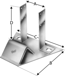 Sketch Rafter holder SHB SIMPSON