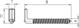 Schizzo Screw hook w.SZ