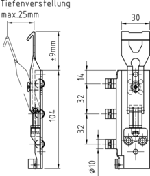 Schizzo Cabinet hanger right version