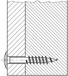 Anwendungsbild JD-79 Rückwandschrauben-Z mit Teilgewinde