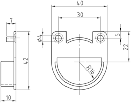 Schizzo Panel and mirror holder D35