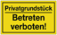 Articolo immagine Hinweiszeichen Privatgrundstück/Betreten