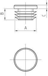 Schizzo Glides f.round tube